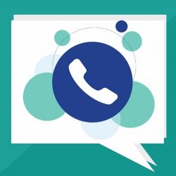 Cuadro con Icono con un telefono en consultas telefonica .Masfacilabogados.com